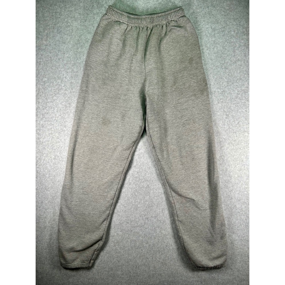 Stained*Athletic Works Mens Small Gray Fleece Sweatpants Joggers Elastic Waist
